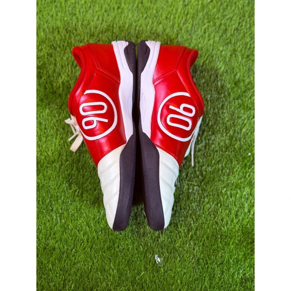 Nike Total 90 III White Red Indoor Soccer Shoes HQ2851-100 Mens 10.5